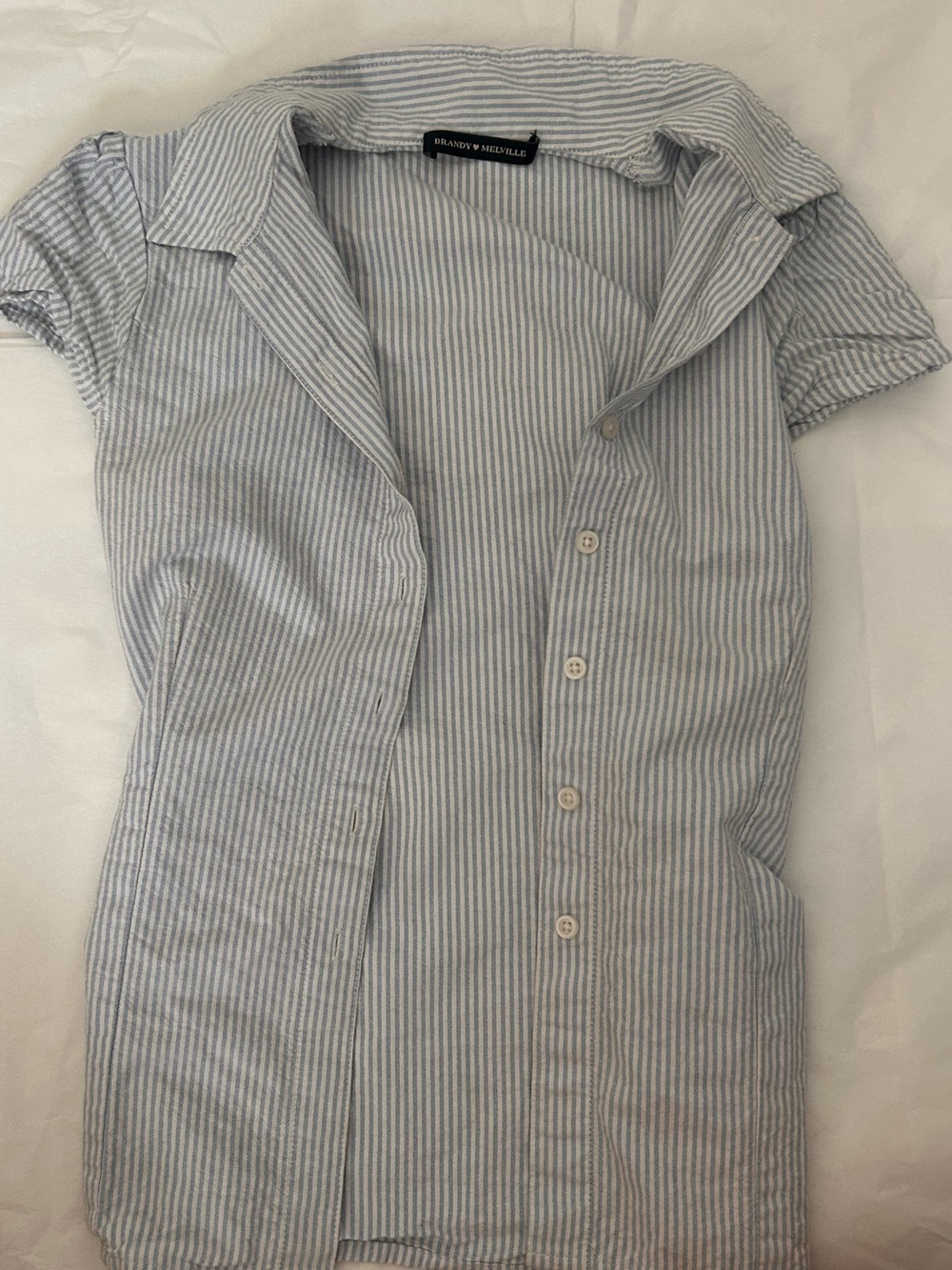 Brandy Melville Light Blue Rue Top
